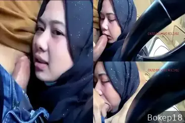 Pacar Bohay Ngisep Kontol di Mobil, Mulut Penuh Peju!